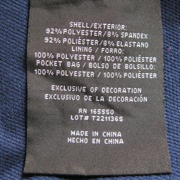 32 Degrees Men’s Full Zip Lightweight Wind breaker Jogger Jacket , Blue, Size L - Picture 14 of 15